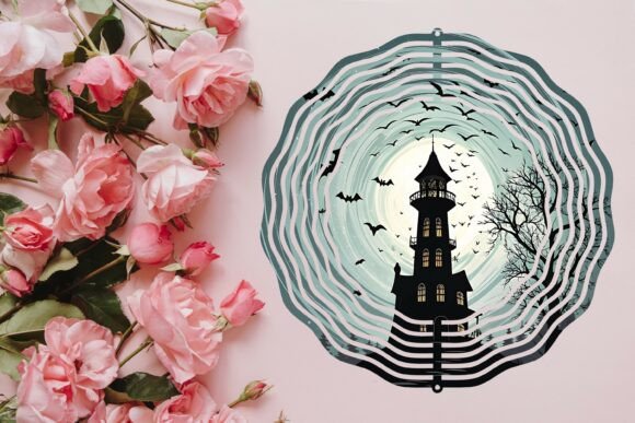 Horror House Wind Spinner Png: Elevate Your Decor