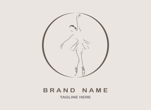 Line Drawing Ballerina in Ballet Vector: Elegant Art for Your Brand