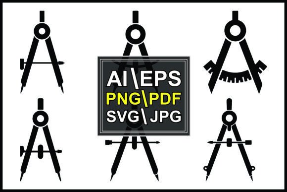 Silhouette Compass Geometry Drafting Tool